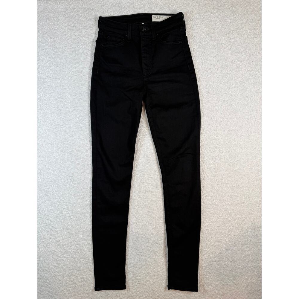 Rag & Bone Womens Flexi Nina High-Rise Skinny Black Size 24